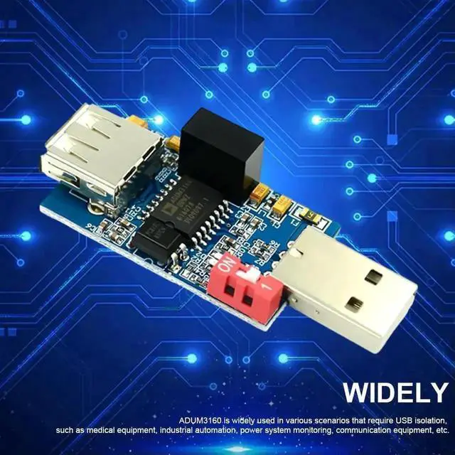Main image of WRIARICH ADUM3160 USB Galvanic Isolator Module, 1500V Signal & Power Isolation Low Power USB Isolation Adapter for Audio Equipment & Industrial Automation