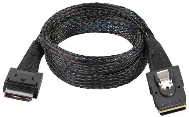 Main image of WRIARICH 50cm Active OCuLink PCIe 4.0 Cable, SFF-8611 4i to SFF-8087 36Pin Mini SAS Storage Cable for NVMe SSD Server Backplane