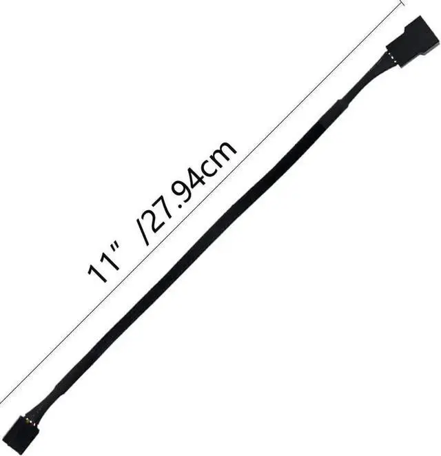 Main image of WRIARICH 10 Pack 10 Inch 4-Pin PWM Fan Extension Cords for ATX PC Case Fans
