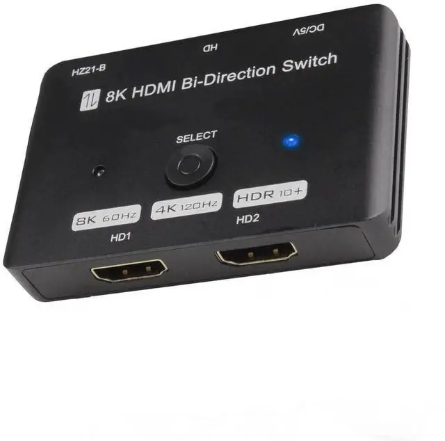 Main image of Upgraded Vszerda Bi-Directional HDMI 2.1 Switch 2 in 1 Out / 1 in 2 Out, 48Gbps Ultra High Speed HDMI Switcher Supports 8K@60Hz, 4K@120Hz & 2K@144Hz, Passive No External Power Required, Compatible wit