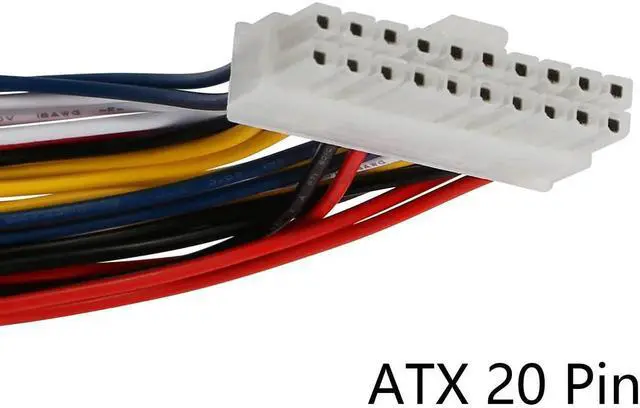 Alt view image 2 of 6 - WRIARICH 30cm ATX 20Pin Male to Female PSU Extension Cable, PC Motherboard Power Extension Cord