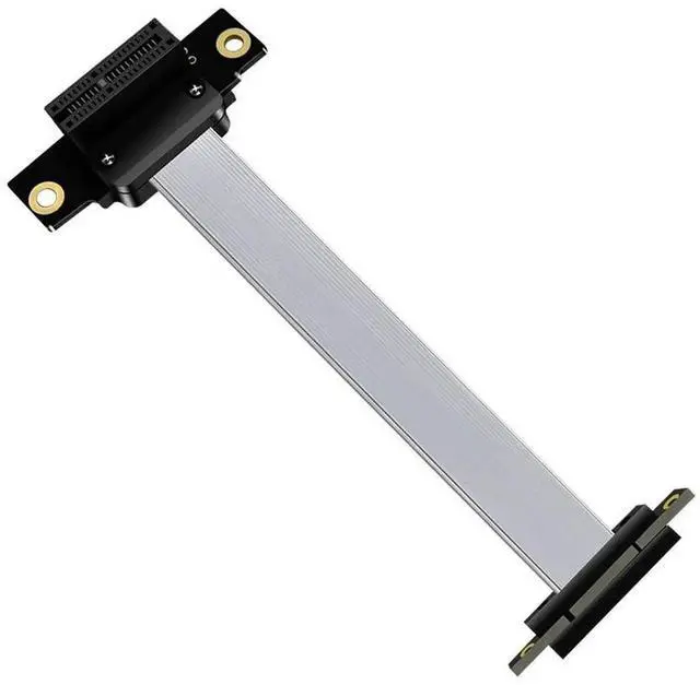 Alt view image 6 of 6 - WRIARICH 10cm PCIe 1X Foldable Extension Cable, Silver-Plated Shielded Design, Full-Speed Lossless Stable Signal Transmission