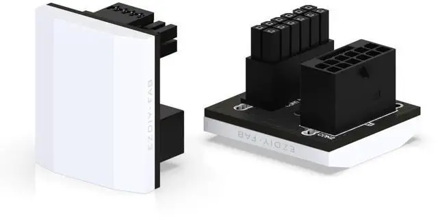 Main image of WRIARICH 12VHPWR 12+4 Pin 180 Degree Slim Angled Power Adapter, 600W PCIe 5.0 GPU Connector White STD Type, Compatible with RTX 4090/4080/4070Ti Graphics Cards, 1 Pack