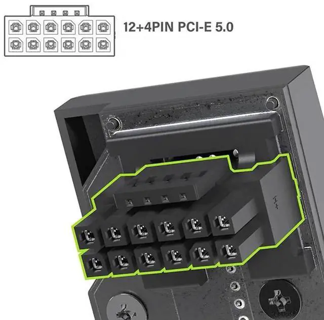 Alt view image 6 of 7 - WRIARICH 90° Upward Angled ATX3.0 PCIe5.0 12VHPWR 16Pin Power Adapter, Compatible with RTX 3080 / 3090Ti GPU