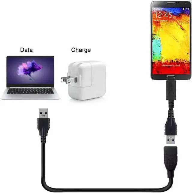 Alt view image 5 of 5 - WRIARICH 20cm USB 3.0 Type-A Male to Female Extension Cable, 5Gbps High Speed Data Cord