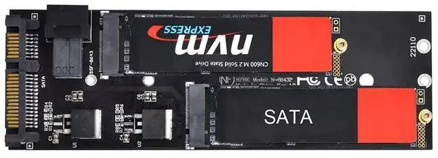 Alt view image 3 of 7 - WRIARICH M.2 M-Key NVMe to SFF-8643 HD Mini SAS Adapter Kit, NGFF PCIe SSD to U.2 SFF-8643 Converter for Desktop Motherboard Storage Expansion