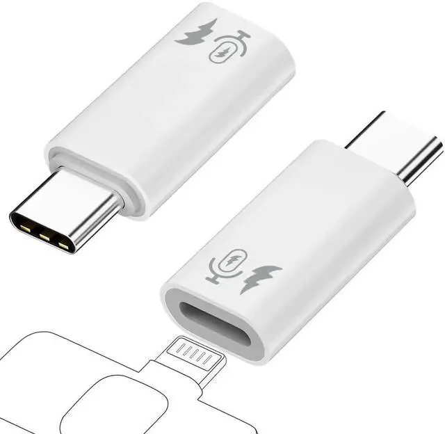 Main image of WRIARICH 2 Pack USB C to Lavalier Microphone Adapter, Type C Mic Converter Compatible with iPhone 15/16 Series, iPad Air & Pro, Only for Lapel Mics, No Headphone & Data Function