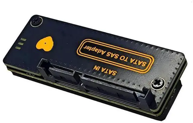Alt view image 3 of 4 - WRIARICH SATA to SAS Adapter Expansion Card, 6Gbps 22Pin SATA 7+15 Male to 29Pin SAS Female Converter for 2.5" & 3.5" Drives