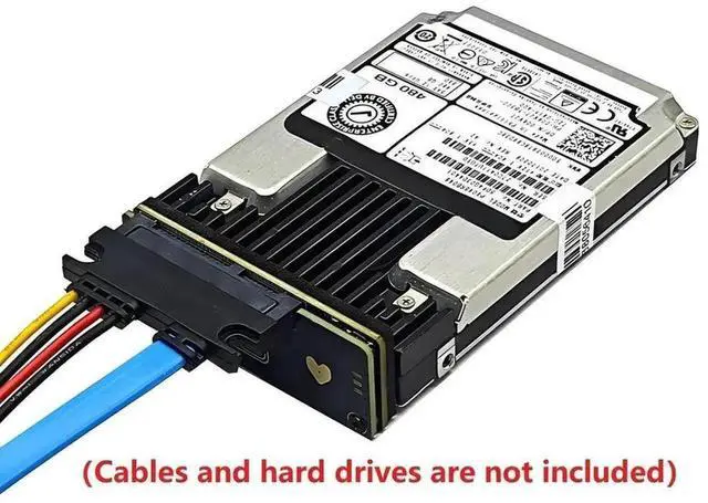 Alt view image 4 of 4 - WRIARICH SATA to SAS Adapter Expansion Card, 6Gbps 22Pin SATA 7+15 Male to 29Pin SAS Female Converter for 2.5" & 3.5" Drives