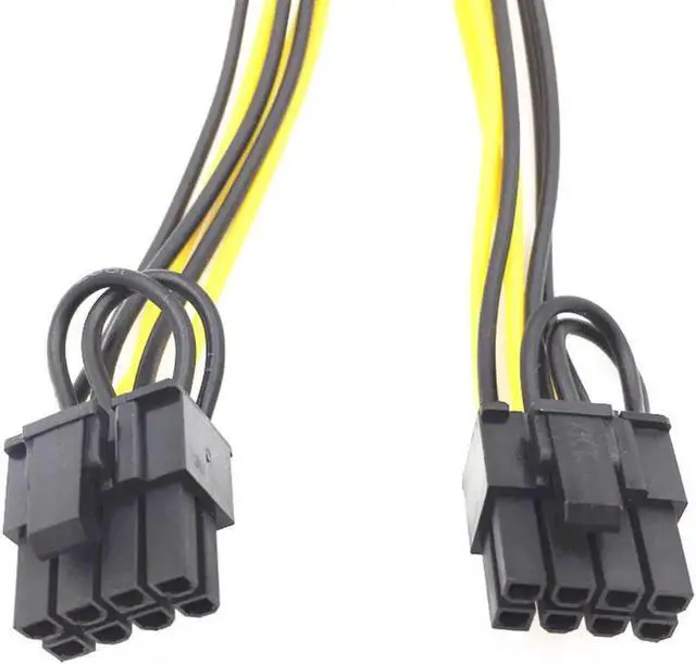 Alt view image 2 of 3 - WRIARICH 5 Pack PCI-E 6Pin to Dual 6+2Pin (8Pin) GPU Power Splitter Cables, PCI Express 6 Pin to Double 8 Pin Graphics Card Extension Cord