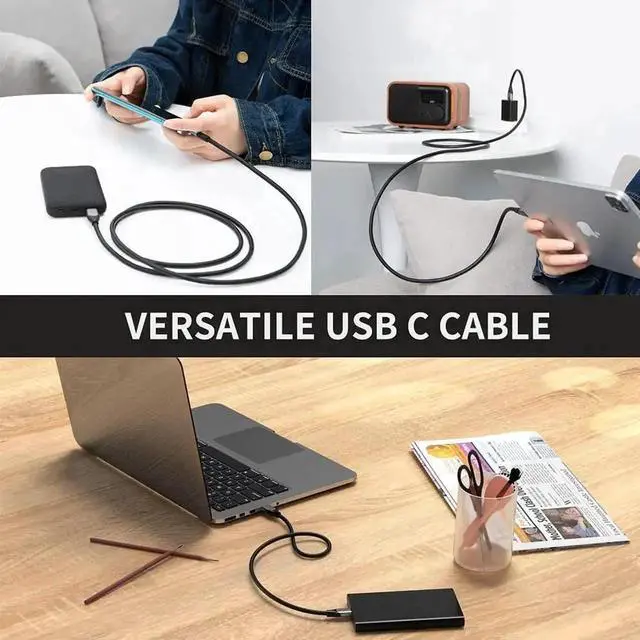Alt view image 7 of 7 - WRIARICH 5FT/1.5m CableCreation USB A to USB C Cable, USB 3.2 Gen2 10Gbps Data Cord, 3A Fast Charging for Android Auto, External SSD, MacBook, iPhone 15/16, Galaxy S24/S23+