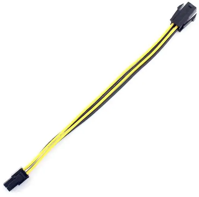 Alt view image 3 of 5 - WRIARICH 2 Pack 20cm 4Pin ATX CPU Power Extension Cable, Male to Female 18AWG UL Certified Desktop PSU Cord (8 Inch)