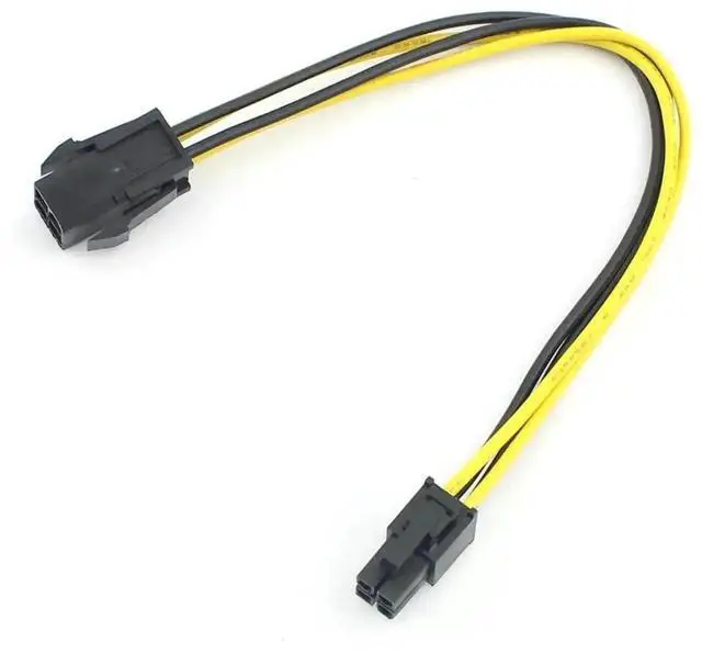 Main image of WRIARICH 2 Pack 20cm 4Pin ATX CPU Power Extension Cable, Male to Female 18AWG UL Certified Desktop PSU Cord (8 Inch)