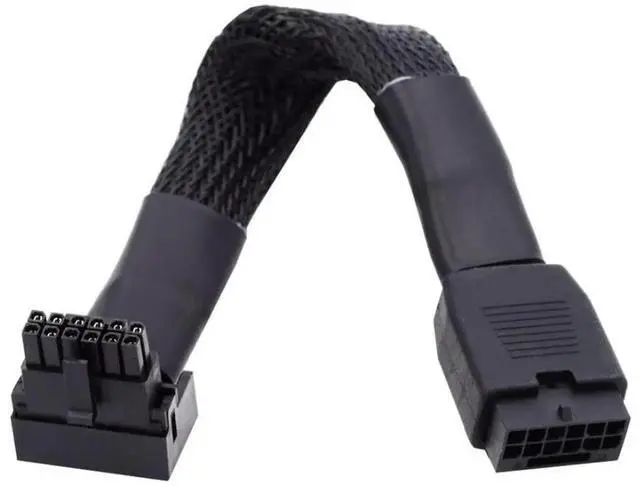 Main image of WRIARICH ATX 3.0 PCIe 5.0 12VHPWR Male to Female 90° Down-Angled GPU Extension Cable