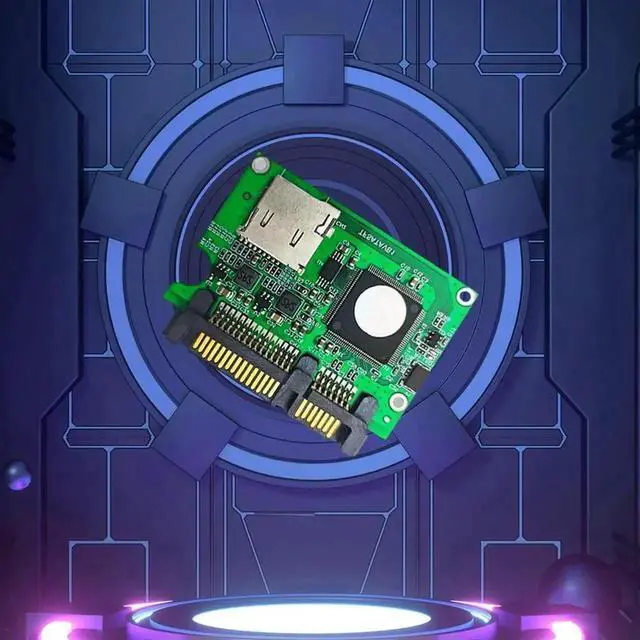 Alt view image 3 of 3 - WRIARICH TF Micro SD to SATA Adapter, High Speed Memory Card Converter for PC Laptop
