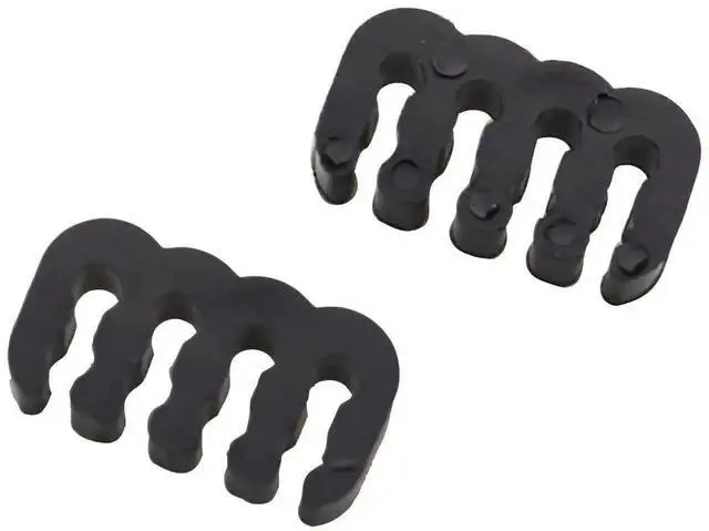 Alt view image 2 of 4 - WRIARICH 24Pcs Black Cable Combs for PC Wiring Harness Management, Multi-Spec Wire Clips Fit 18AWG Cables