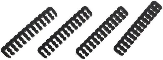 Alt view image 3 of 4 - WRIARICH 24Pcs Black Cable Combs for PC Wiring Harness Management, Multi-Spec Wire Clips Fit 18AWG Cables