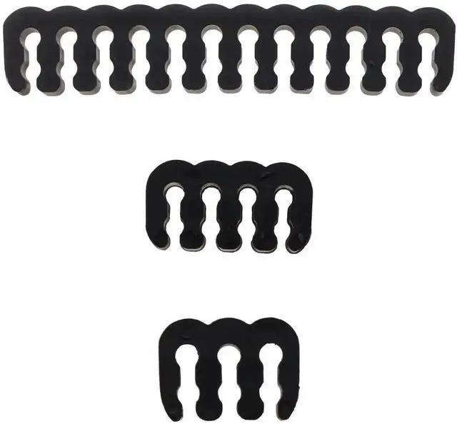 Alt view image 4 of 4 - WRIARICH 24Pcs Black Cable Combs for PC Wiring Harness Management, Multi-Spec Wire Clips Fit 18AWG Cables