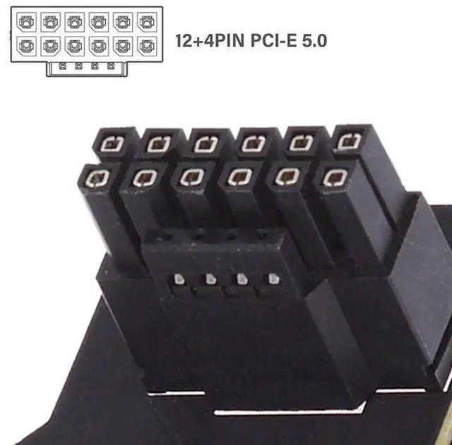 Alt view image 5 of 7 - WRIARICH ATX 3.0 PCIe 5.0 12VHPWR 16Pin Modular Power Adapter, 90-Degree Downward Angled Connector for RTX 3080 / 3090Ti Graphics Cards & Modular PSUs