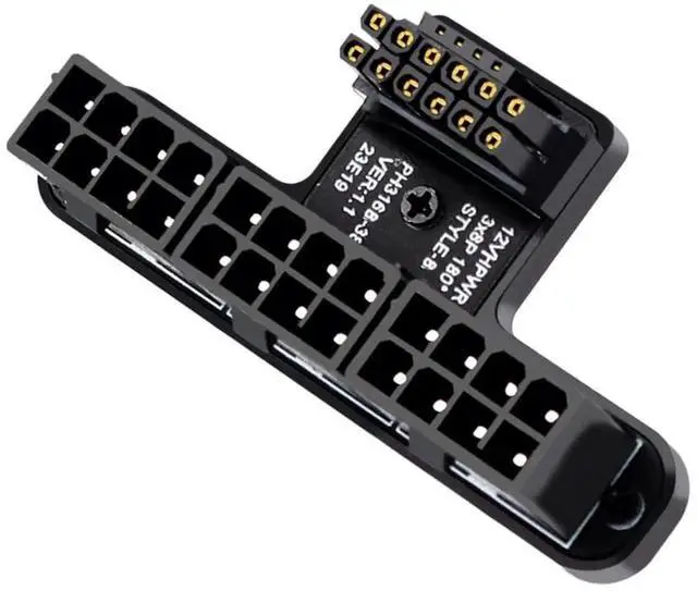Main image of WRIARICH 90° Up Angled ATX3.0 PCIe5.0 12VHPWR 16Pin to Triple ATX 8Pin Power Adapter, Compatible with RTX 4080 / 5090Ti GPU