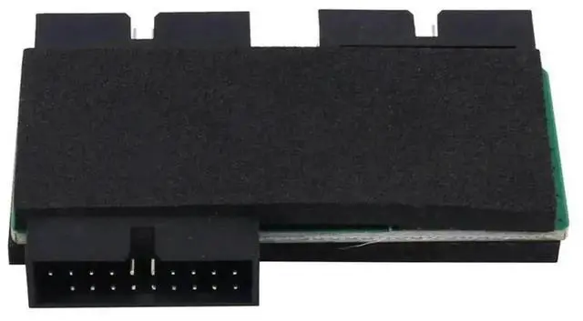 Alt view image 4 of 4 - WRIARICH USB 3.0 19Pin 1 to 2 Splitter Hub with Chip, Modular Cable Design, Motherboard 19Pin Extension Cord