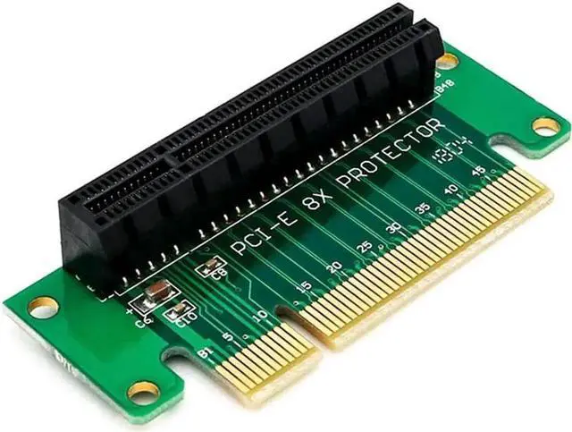 Main image of WRIARICH 90 Degree Left Angle PCIe X8 Riser Card PCI Express X8 Socket Converter Adapter For 1U Server PC