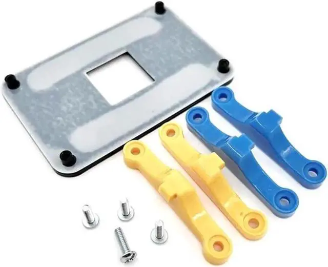 Alt view image 6 of 6 - WRIARICH Yellow AM5 CPU Heatsink Mounting Bracket, Stable Cooler Holder for AM5 Motherboard Gaming & Heavy Duty Desktop