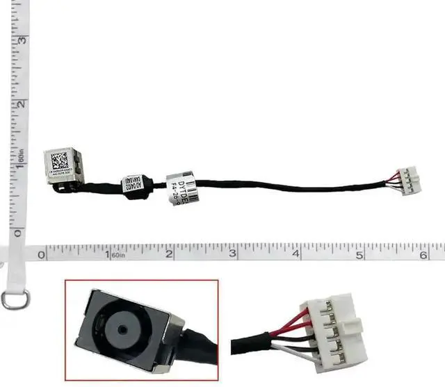 Main image of WRIARICH Laptop DC Power Jack Cable Compatible with Dell Inspiron 14 5442,5443,5445,5447,5448,5457, P49G, 4528