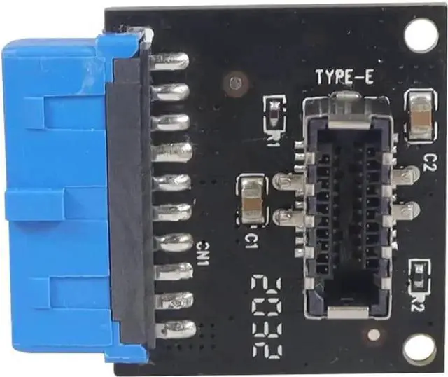 Alt view image 6 of 6 - WRIARICH 2 Pack USB 3.1 Type-E Front Panel Socket to USB 3.0 20Pin Male Header Adapter Cable, Motherboard Internal Extension Connector