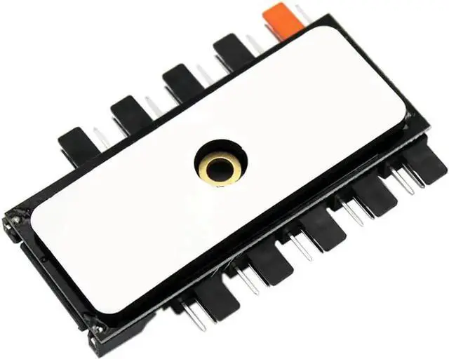 Alt view image 5 of 6 - WRIARICH 1-to-10 PWM Fan Splitter Cable, 4-Pin Female to 10 Male PC Case Fan Power Hub Extension Cord
