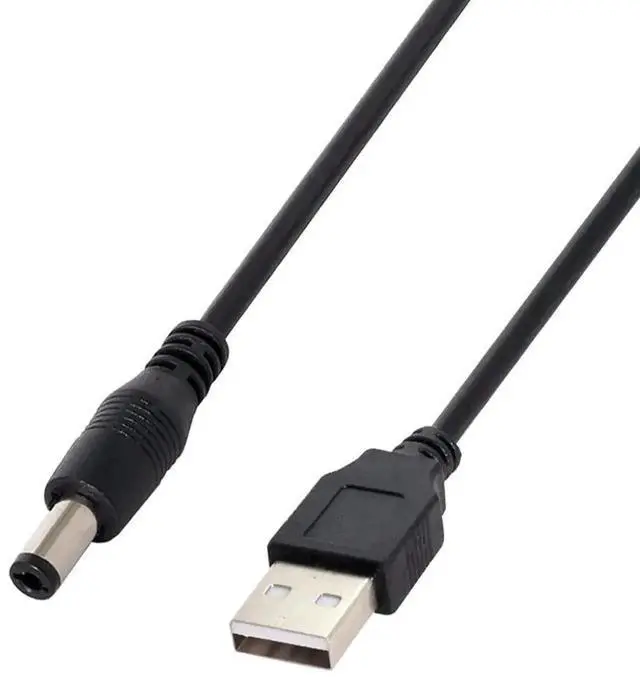 Alt view image 3 of 6 - WRIARICH 100cm USB 2.0 A Male to 5.5x2.5mm DC Barrel Straight Charging Cable, 5V Power Cord