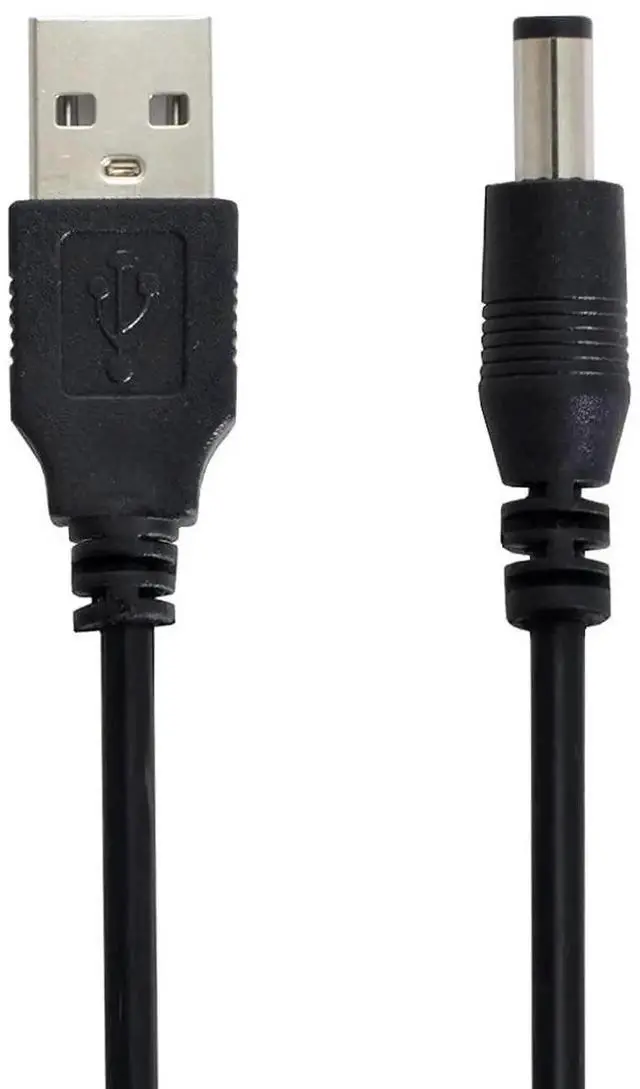 Alt view image 6 of 6 - WRIARICH 100cm USB 2.0 A Male to 5.5x2.5mm DC Barrel Straight Charging Cable, 5V Power Cord