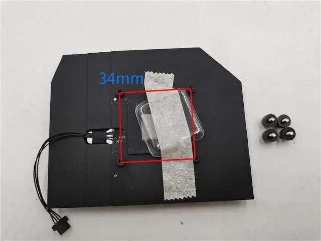 Alt view image 4 of 6 - WRIARICH PLB07010S05M Motherboard Cooling Fan, DC 5V 0.5A 4Pin PWM Fan Replacement for MSI X299 Dark Mainboard