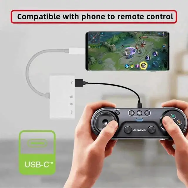 Alt view image 2 of 7 - WRIARICH USB-C TF Micro SD Card Reader Adapter, USB 2.0 Type-C to SD/SDXC Reader with USB Female Port & 27W PD Charging Function for Phone, Tablet, Laptop