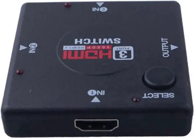 Main image of WRIARICH 3 in 1 Out Manual HDMI Switch, 3-Port 1080P Full HD HDMI Switcher Manual Selector, Supports 1920x1080 Video for DVD Players, PC, Laptops and All HDMI Devices