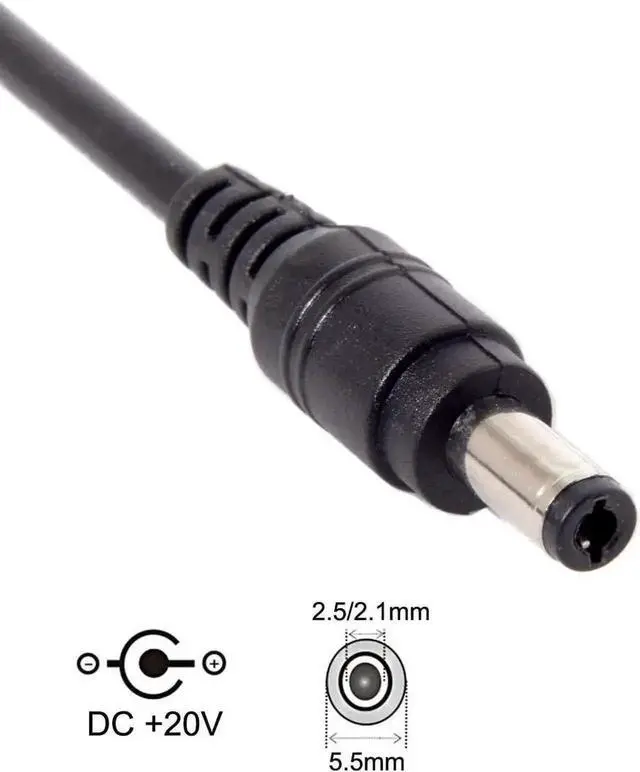 Alt view image 7 of 7 - WRIARICH USB 3.1 Type-C to DC 20V Cable, PD Emulator Trigger, 5.5x2.5mm & 5.5x2.1mm Dual DC Plug, 65W/87W Power Adapter for Laptops