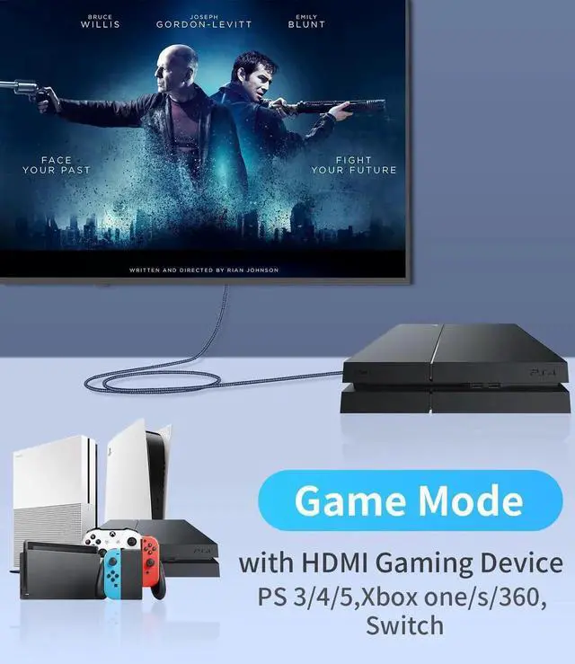 Alt view image 6 of 6 - WRIARICH Active HDMI Male to DP Female Adapter 20cm Cable Support 4K60Hz 2K120Hz 1080P165Hz With USB Power For GPU Laptop PS5 Xbox AMD NVIDIA