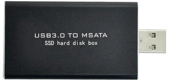 Alt view image 6 of 7 - WRIARICH Mini PCI-E mSATA to USB 3.0 External SSD Adapter Card with Protective Case, Portable mSATA PCBA Converter Enclosure for High-Speed Data Storage