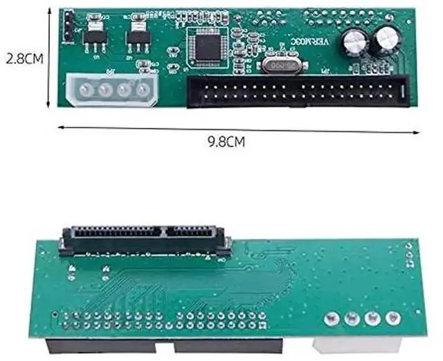 Alt view image 4 of 6 - WRIARICH SATA to IDE PATA 40Pin Converter PCBA Adapter, SATA HDD SSD to Legacy 40Pin IDE Motherboard Convert Board for Desktop 2.5/3.5 Inch Hard Drives