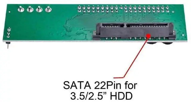 Alt view image 5 of 6 - WRIARICH SATA to IDE PATA 40Pin Converter PCBA Adapter, SATA HDD SSD to Legacy 40Pin IDE Motherboard Convert Board for Desktop 2.5/3.5 Inch Hard Drives