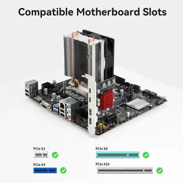 Alt view image 7 of 7 - WRIARICH 4-Port PCIe USB3.1 Expansion Card (2 USB-A + 2 USB-C), Self-Powered for Desktop PC