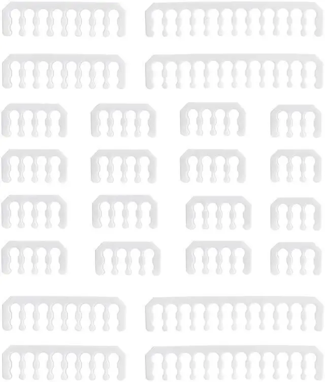 Main image of WRIARICH White PC Power Cable Comb Organizer Kit, Chassis & Water Cooling Wire Management Tool Set with 424P+416P+128P+46P Cable Combs