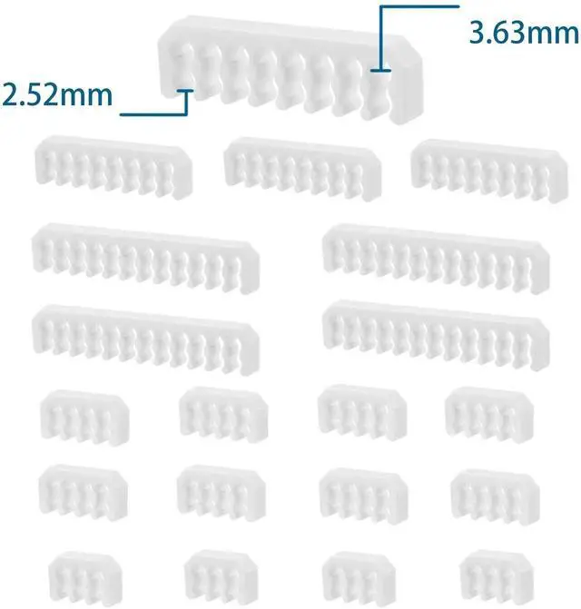 Alt view image 5 of 6 - WRIARICH White PC Power Cable Comb Organizer Kit, Chassis & Water Cooling Wire Management Tool Set with 424P+416P+128P+46P Cable Combs