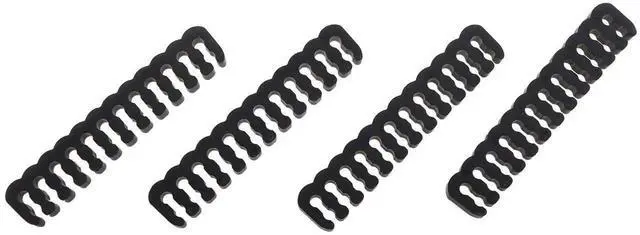 Alt view image 2 of 4 - WRIARICH 24PCS Black Cable Combs for PC Wire Management, Multiple Sizes for 6/8/18AWG Cables