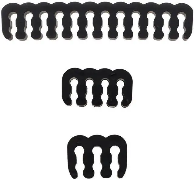 Alt view image 3 of 4 - WRIARICH 24PCS Black Cable Combs for PC Wire Management, Multiple Sizes for 6/8/18AWG Cables