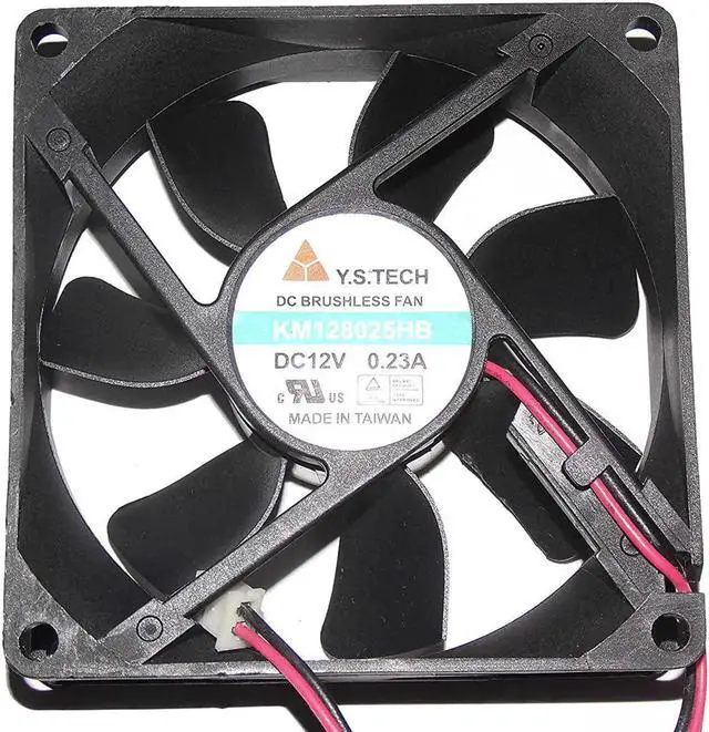Main image of WRIARICH 80x80x25mm KM128025HB Replacement Cooling Fan, DC12V 0.23A 2 Wires Brushless Fan Compatible with Y.S.TECH for PC Case, ATX Power Supply, Inverter, Industrial Cabinet Cooling