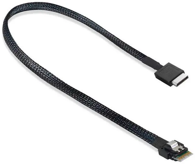 Alt view image 6 of 7 - WRIARICH 50cm Active OCuLink SFF-8611 4i to SFF-8654 High-Speed PCIe SSD Cable