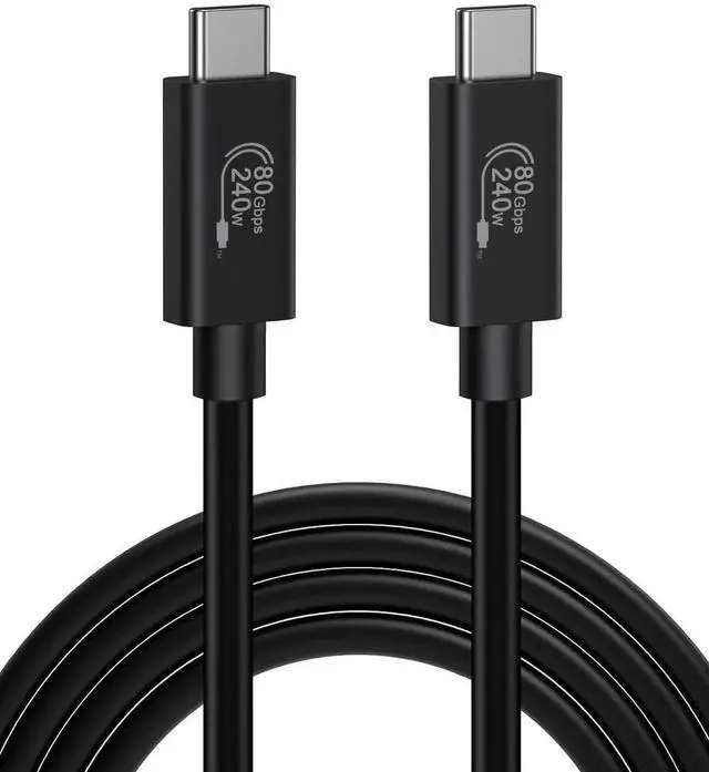 Main image of WRIARICH 3.3FT USB4 Cable, 80Gbps Transfer, 120Gbps Bandwidth, 8K@60Hz Video, 240W PD Charging, Compatible with Thunderbolt 5/4/3, MacBook M4 Pro, SSD, Dock & eGPU