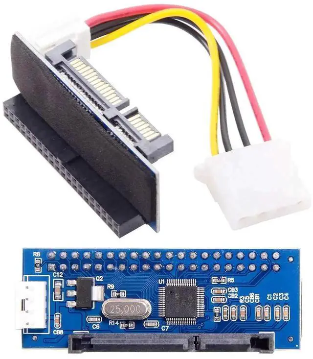 Alt view image 4 of 7 - WRIARICH IDE PATA 40Pin to SATA Female Converter PCBA Adapter, Bidirectional Storage Convert Board for Desktop 3.5 Inch PATA HDD Hard Drive Upgrade