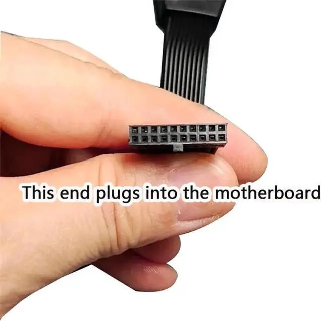 Alt view image 2 of 3 - WRIARICH 14.7cm (5.8in) USB 3.0 Motherboard Female to Male Extension Cable, Internal PC Host USB3.0 Data Extender Cord